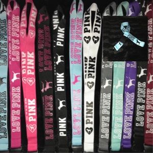 VS Pink Lanyard Key Chain Card Phone Holder